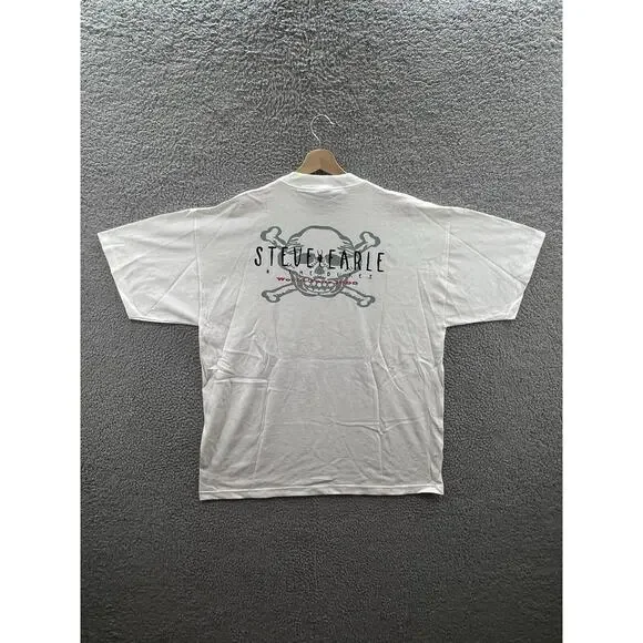 Winterland Steve Earle El Corazon Tour Vintage 1997 White T-Shirt Size XL - Picture 2 of 4